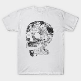 Skull Wanderlust Black and White T-Shirt